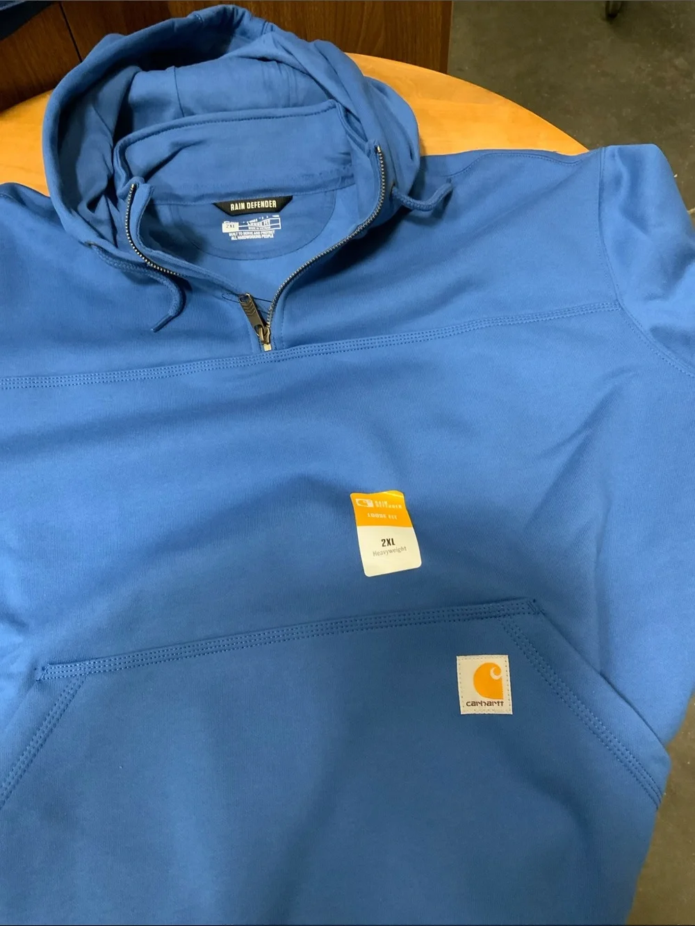 Carhartt Rain Defender Paxton Heavyweight Hooded 1/4 Zip Sweatshirt